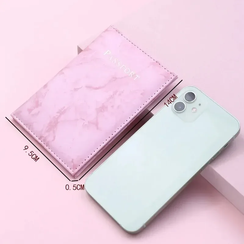 porte-passeport de voyage en cuir pu blanc, étui de couverture de passeport, portefeuille pour hommes et femmes, nouvelle mode