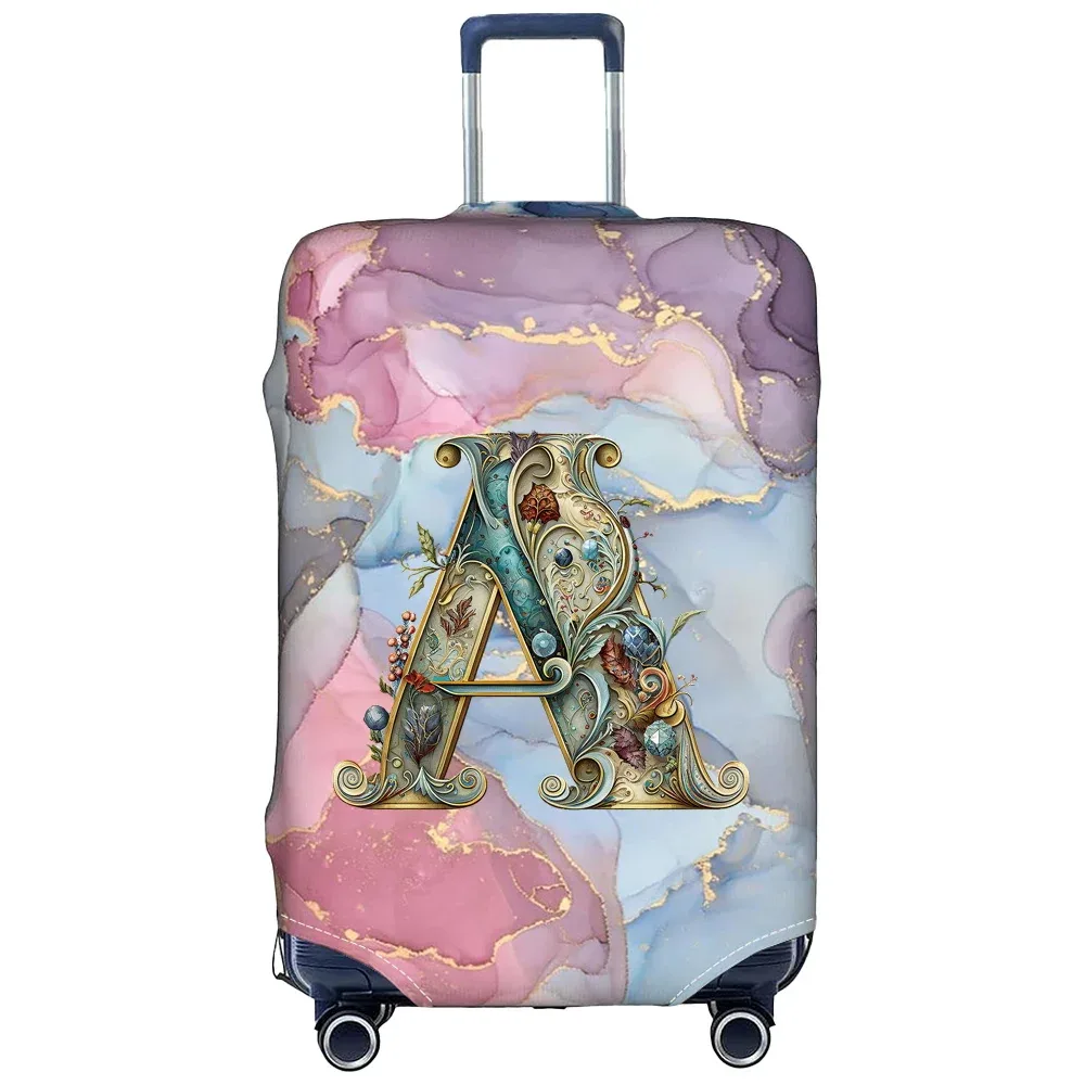 housse de protection pour bagages en tissu extensible, étui de protection pour valise série graphique, housse anti-poussière pour bagages, valise adaptée de 18 à 32 pouces
