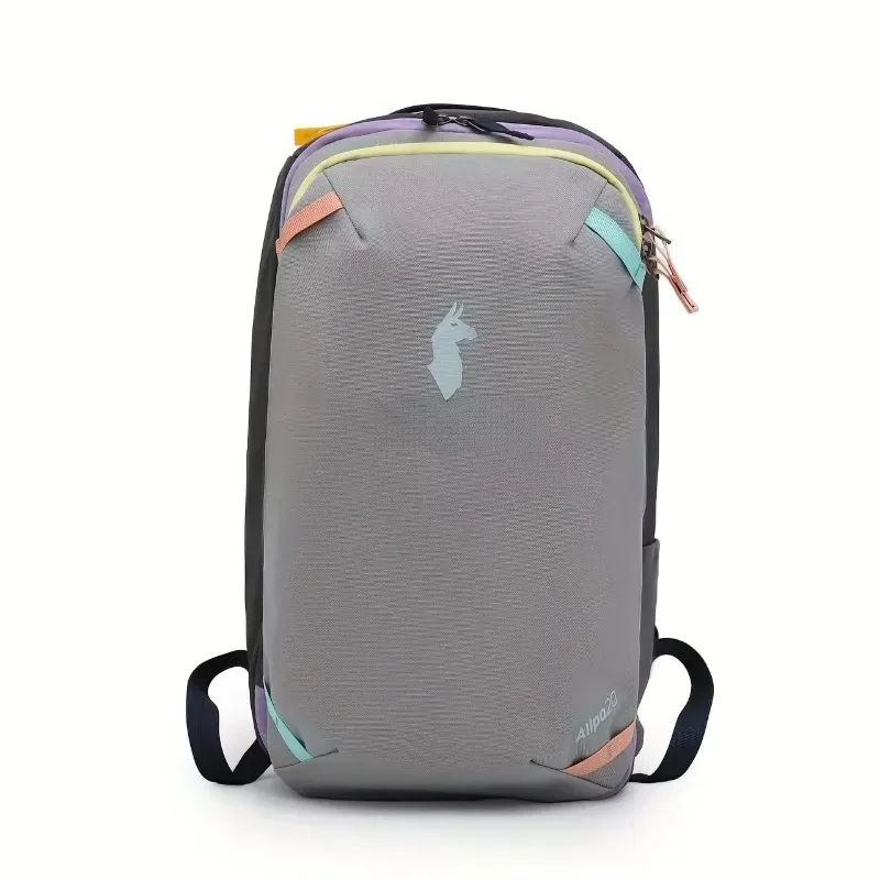 Sac à dos double épaule durable aux couleurs vives Dopaamine, design camel, idéal pour un usage quotidien et les voyages