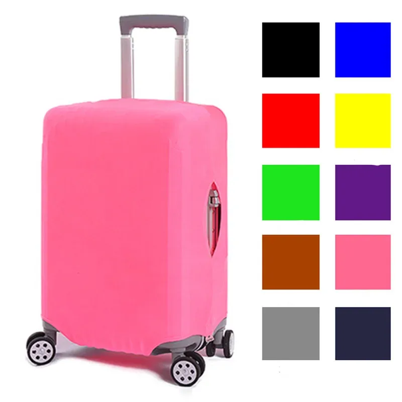 Housse de bagage unisexe, tige de traction de voyage, anti-poussière, boîte en tissu épais à haute élasticité, housses de protection, étui de supports de valise et de coffre