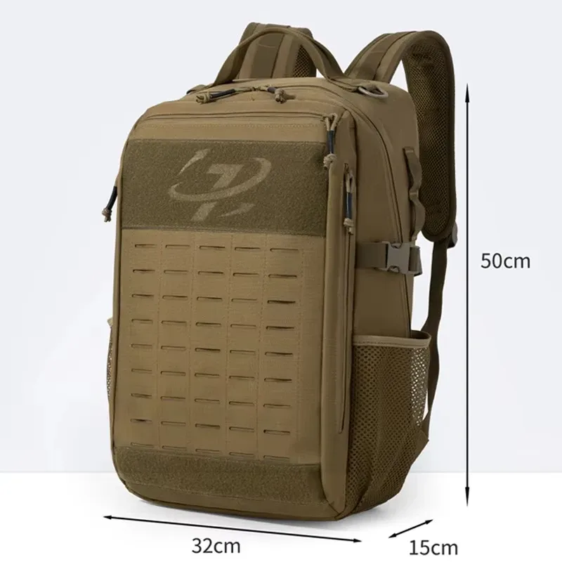 sac à dos tactique de voyage pour hommes, randonnée, escalade, sports de plein air, sac à dos laser molle, sac pour ordinateur portable, sac à dos de survie pour l'école