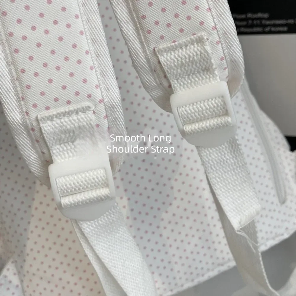 sac à dos créatif à pois, grande capacité, sac d'école décontracté, sac à bandoulière multifonctionnel, voyage