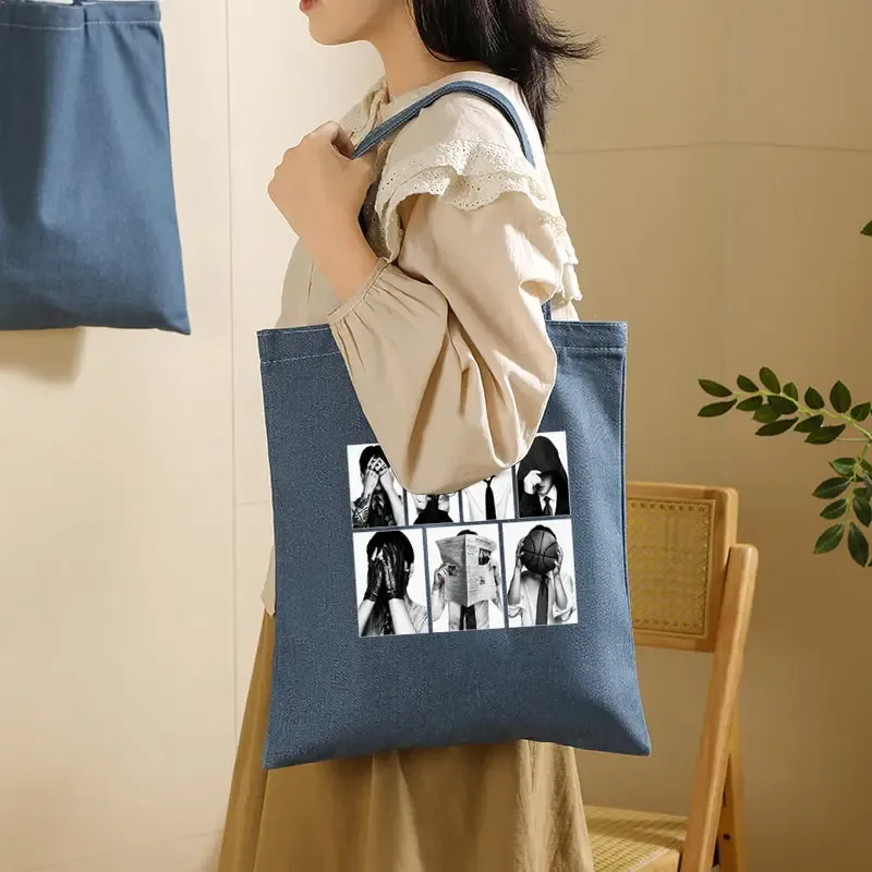 sac fourre-tout en jean arirang world tour 2026, cadeau pour fans kpop, sac à bandoulière grande capacité pour femme, idéal pour la plage, les sorties, les voyages et le shopping