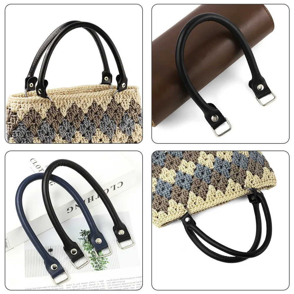 1 paire de poignées de sac à main en cuir véritable, sangle détachable 38cm 60cm, sangle de sac à bandoulière pour femme, ceinture de remplacement pour sac, accessoires de sac