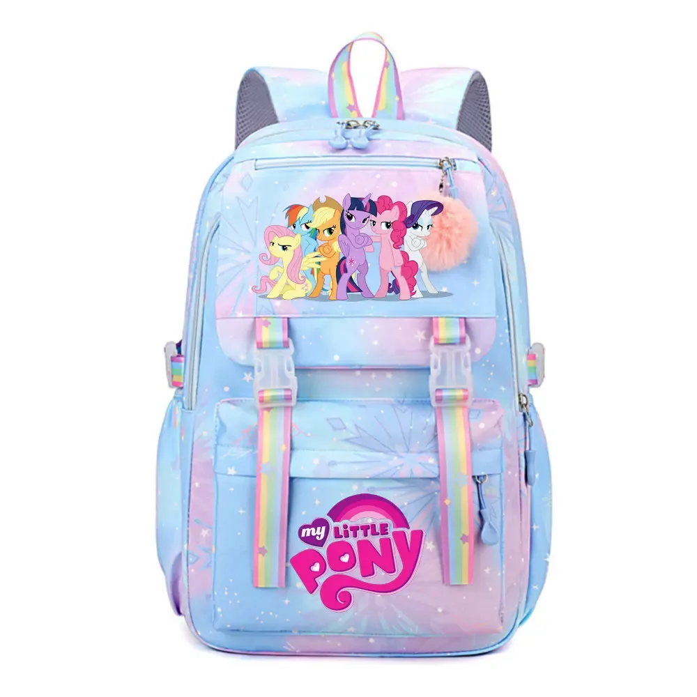 my little pony sac à dos imperméable de grande capacité pour femmes et filles, sac à dos léger pour l'école, sac à dos de voyage décontracté