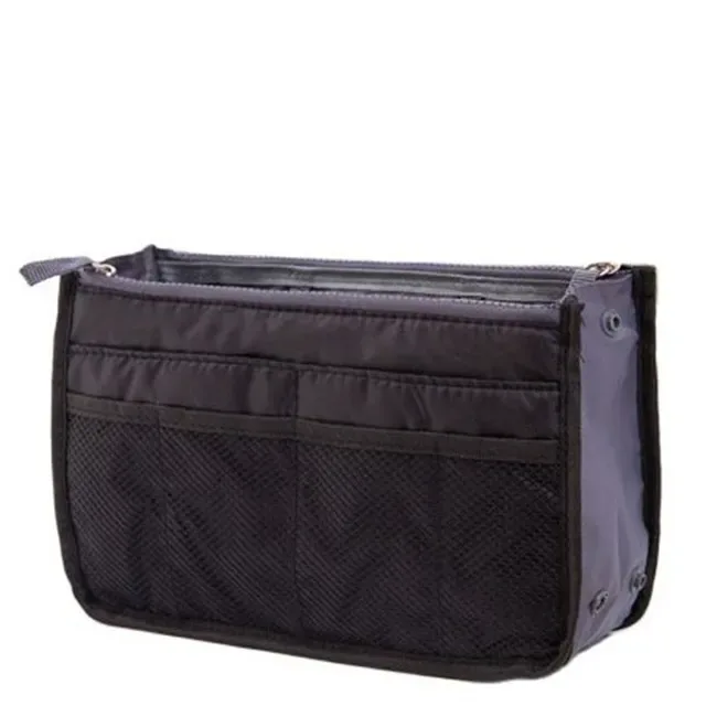 organisateur insérer sac femmes nylon voyage insérer organisateur sac à main sac à main grande doublure dame maquillage cosmétique sac pas cher femme fourre-tout