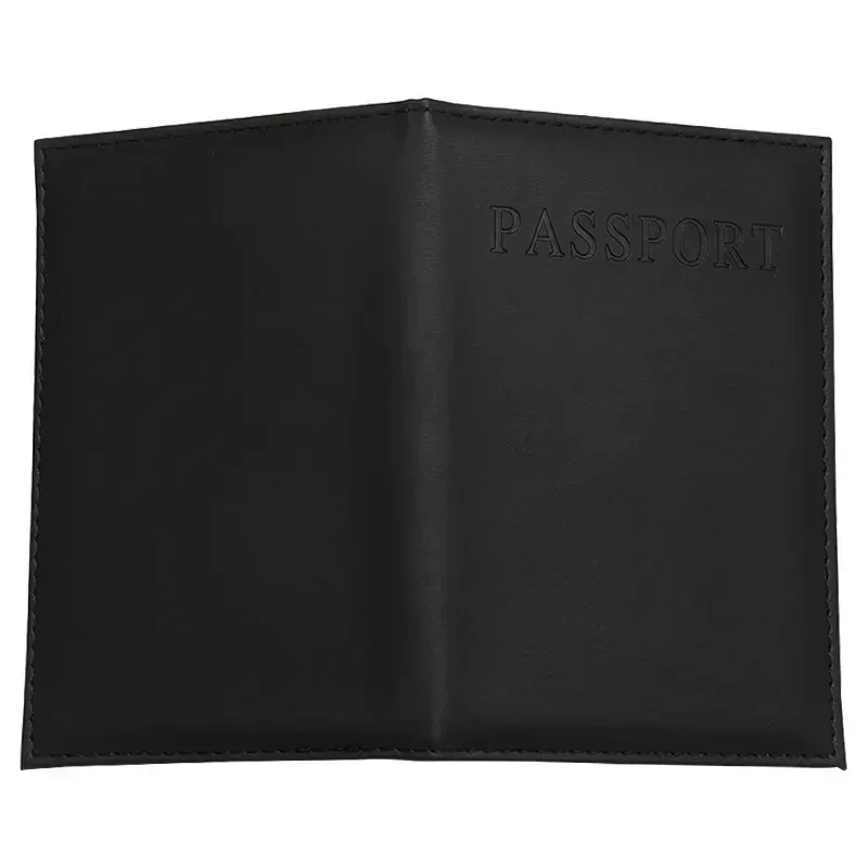 porte-passeport en cuir pu pour homme et femme, couverture d'identité, accessoires de voyage, portable, carte bancaire, business, étui portefeuille