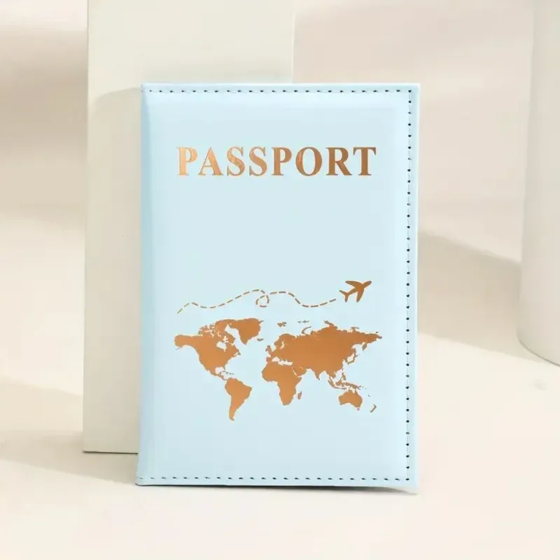 porte-passeport en pu mignon, couvertures de passeport de voyage pour couple, housse de protection, porte-carte d'identité et carte de crédit, accessoires de voyage