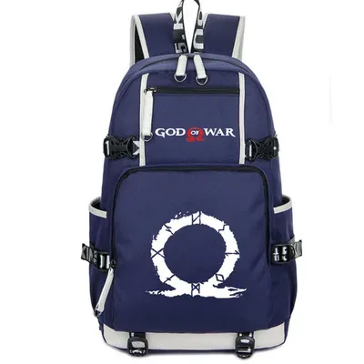 jeu dieu guerre sac à dos étudiant école sac de voyage nouveaux sacs pour ordinateur portable garçon fille unisexe oxford bleu sacs à dos