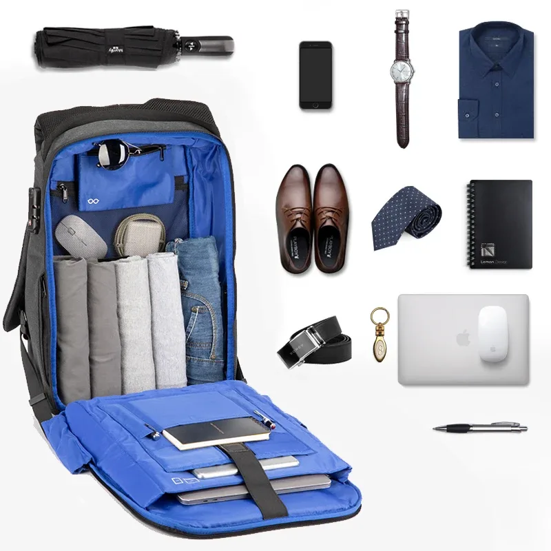 sac à dos antivol pour ordinateur portable kingsons vgoal avec port usb et serrure tsa, sac à dos d'affaires 13/15,6/17,3 pouces pour hommes et femmes, imperméable