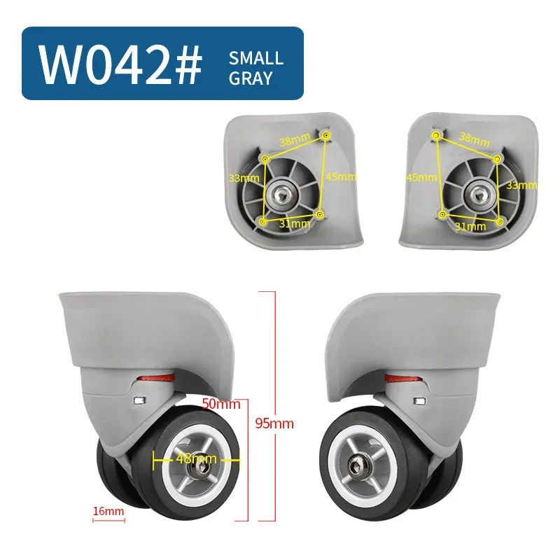 roue universelle bagages maquillage valise accessoires dans roues chariot mode valise accessoire roues roulantes réparation roulettes
