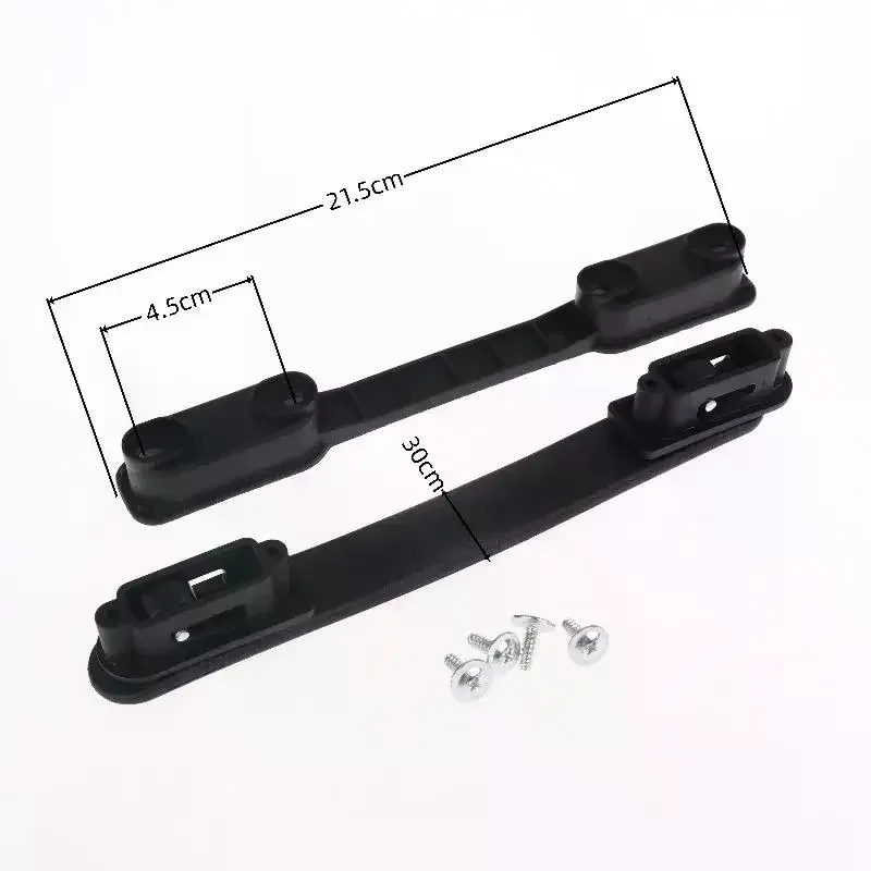 1 ensemble de poignées de remplacement en plastique robustes avec une prise confortable pour la réparation de valises, accessoire de voyage