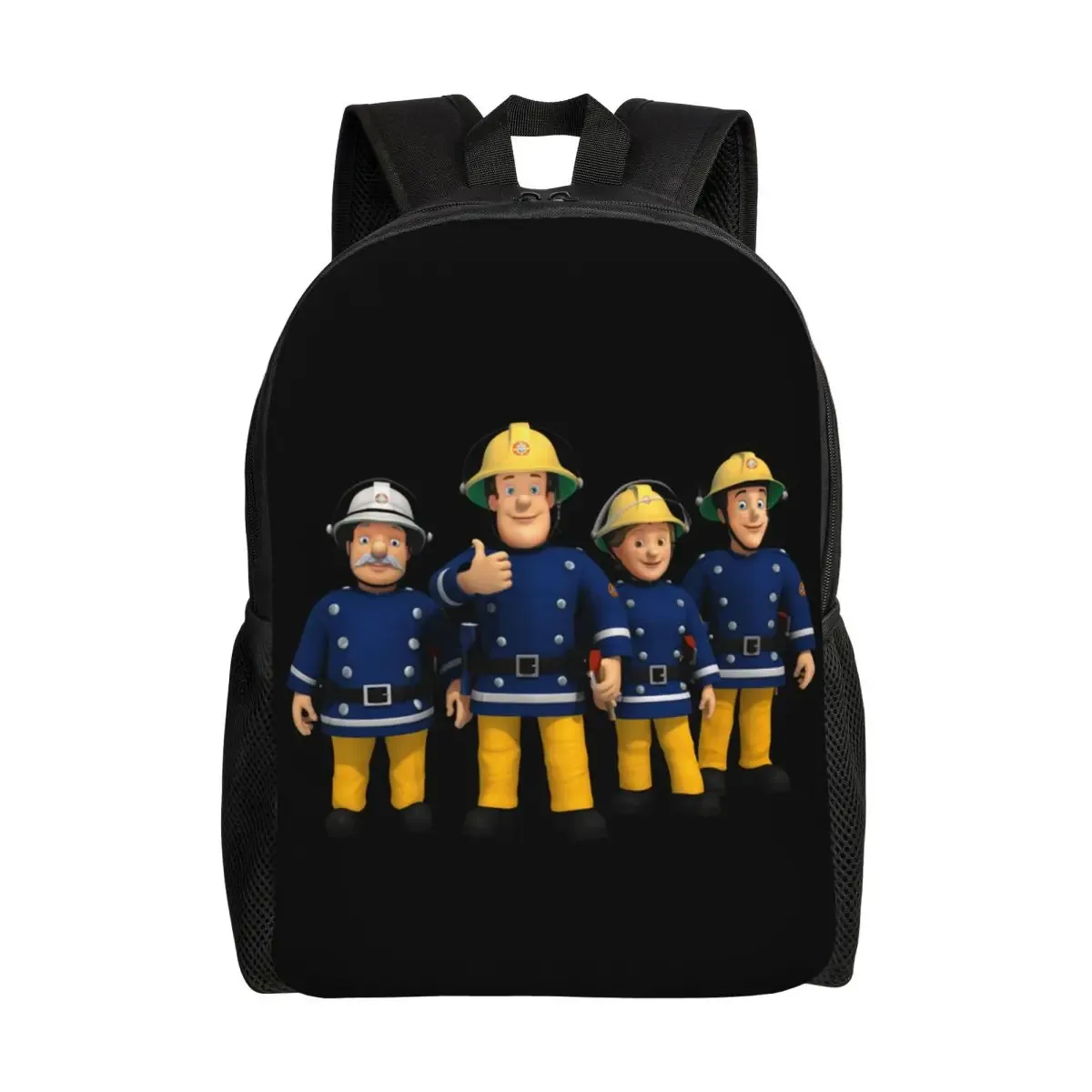 sac à dos de voyage personnalisé sam le pompier pour hommes et femmes, cartable pour ordinateur portable d'école, sac à dos d'étudiant de dessin animé