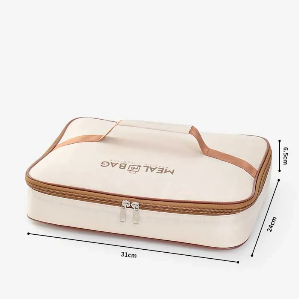 sac de rangement pour boîte à déjeuner en papier d'aluminium, sac d'isolation thermique épais et isolé, sac de glace portable étanche de grande capacité