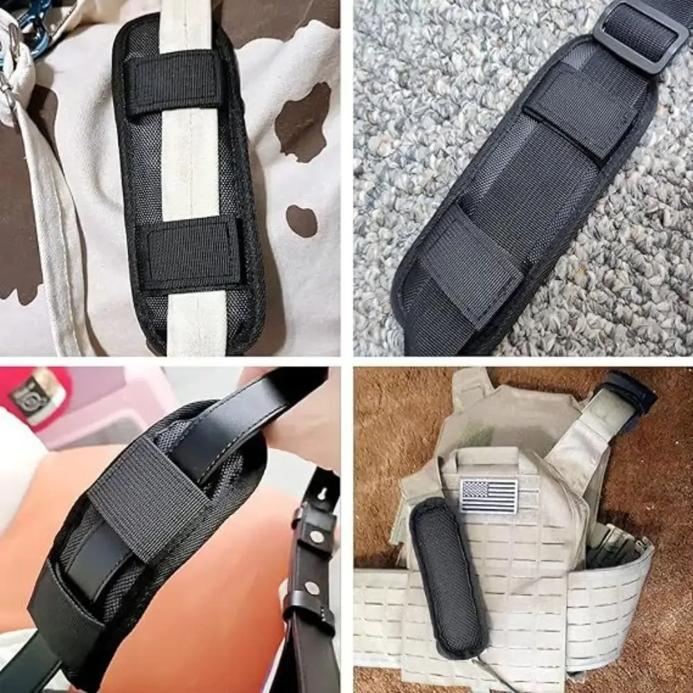 1 paire de coussin de sac à bandoulière universel, respirant, extra épais, coussin de sangle de bagage amovible, absorption des chocs