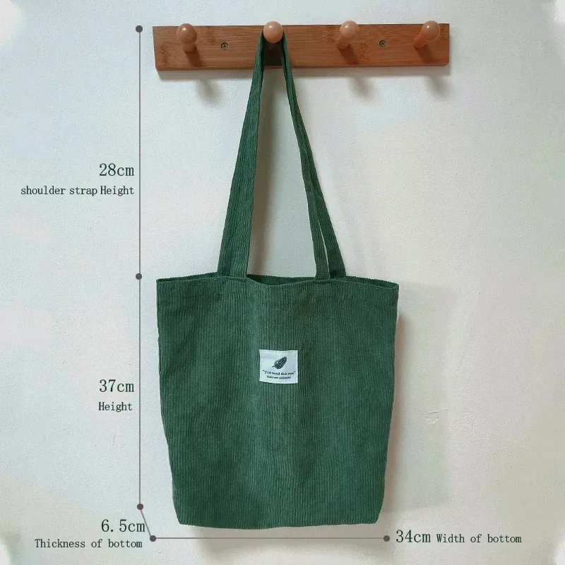 sac cabas en velours côtelé pour femme jiomay 2025 – sac fourre-tout élégant et durable, grande capacité, idéal pour un usage quotidien