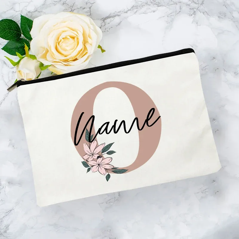 trousse de toilette personnalisée avec nom, impression de lettres, essentiels de voyage pour enfants, trousse à crayons pour l'école et le bureau, cadeau pour enseignant
