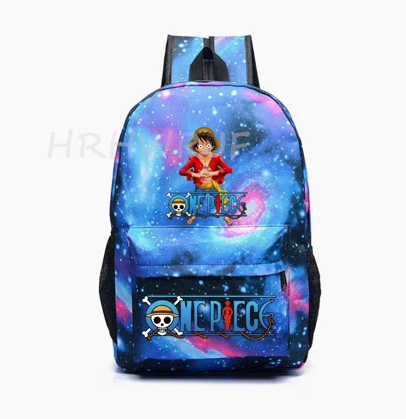 sac à dos one piece monkey d luffy pour adolescents, sac à dos en nylon pour filles, sac à dos mignon pour femmes, sac à dos pour ordinateur portable, sac de voyage, sac à dos de grande capacité, unisexe