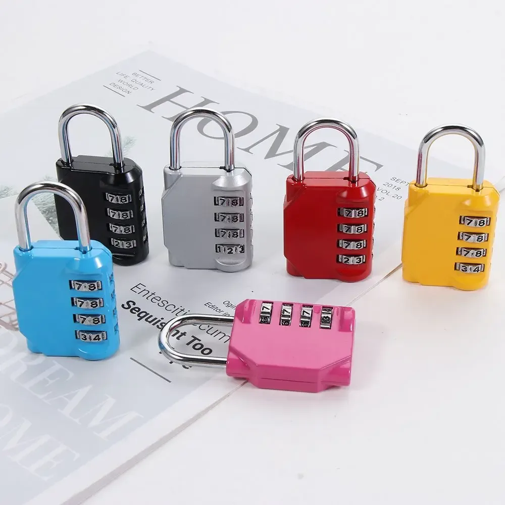 cadenas de sécurité en métal à code, étanche, 4 chiffres, accessoires de voyage, verrouillage par mot de passe