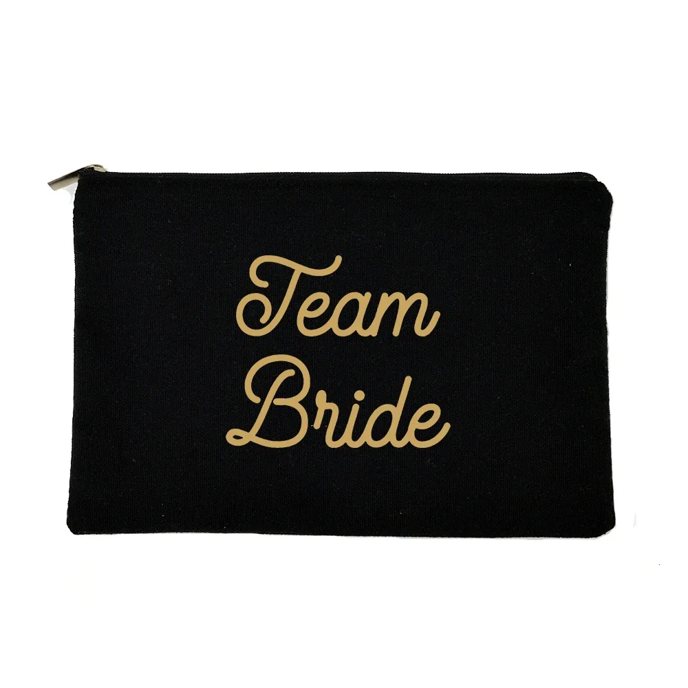 sacs de maquillage college pour femmes, trousse de toilette pour femmes, trousse à cosmétiques, sac de rangement, trousse de toilette, équipe de la mariée, cadeaux de demoiselle d'honneur, évaluation de voyage