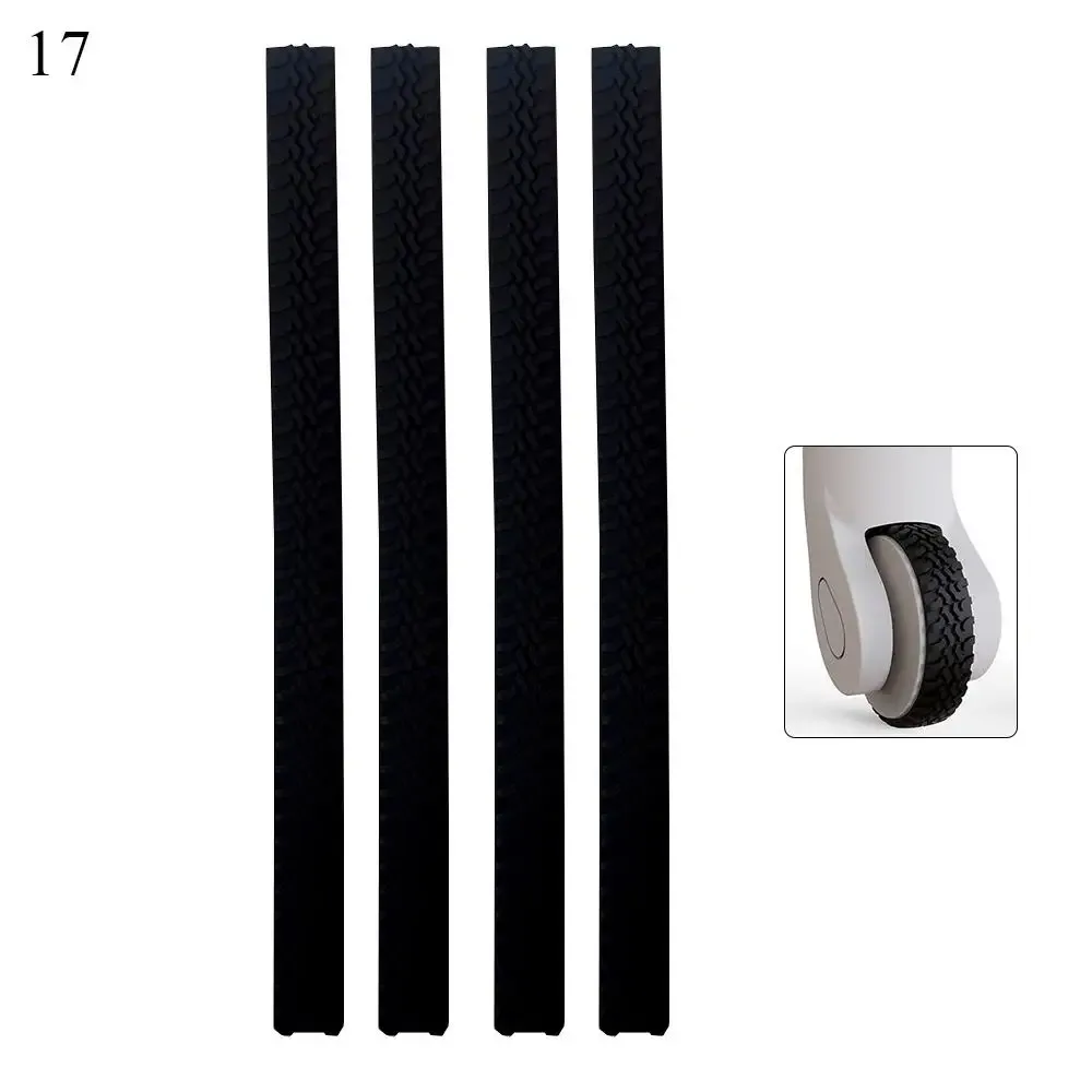 protecteur de roues de bagages en silicone, pièces de valise, essieux, protecteur de roues, réduit l'amortissement du bruit, boîte de chariot, roulettes, couverture 4/8 pièces