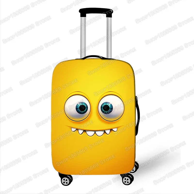 housse de valise imprimée expression drôle pour dames, housse de protection élastique pour bagages, housse anti-poussière
