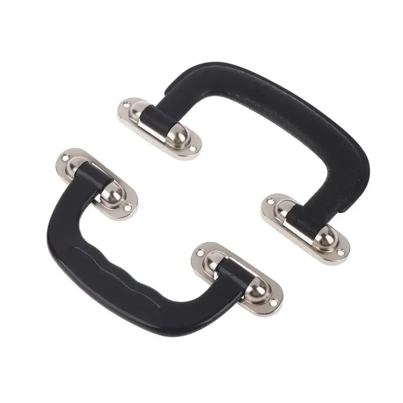 lot de 2 poignées noires en plastique compatibles avec plusieurs étuis pour guitare, valise ou boîte à outils