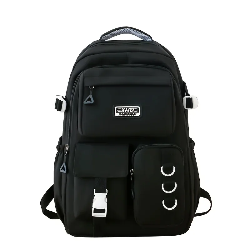 sac à dos multi-poches pour adolescentes, bretelles rembourrées réglables, sac à dos scolaire de grande capacité, pour sac à dos décontracté quotidien