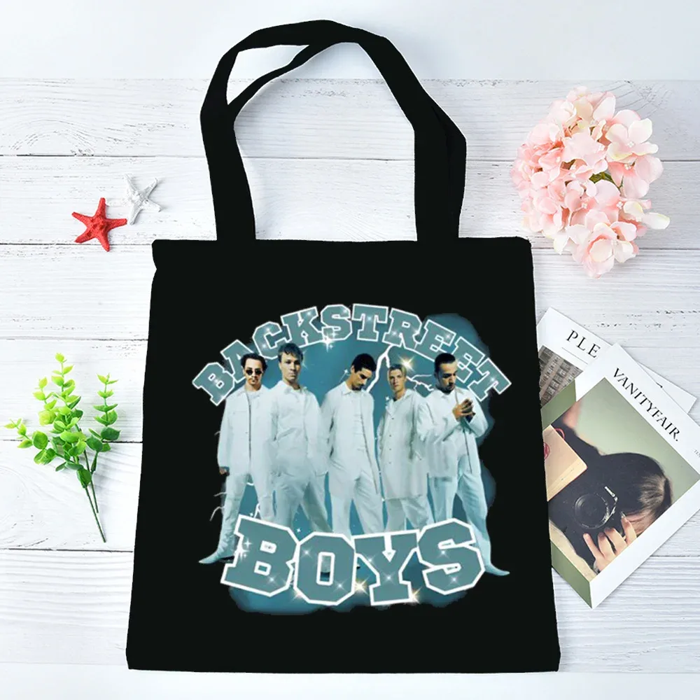 sac fourre-tout backstreet boys pliable réutilisable sac cabas totebag épaule femme