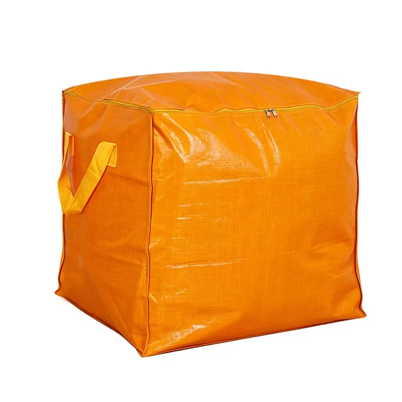 sac de déménagement grande capacité 75-240l, sac de rangement tissé avec poignées et fermeture éclair pour vêtements, literie, voyage, maison, organisateur de placard