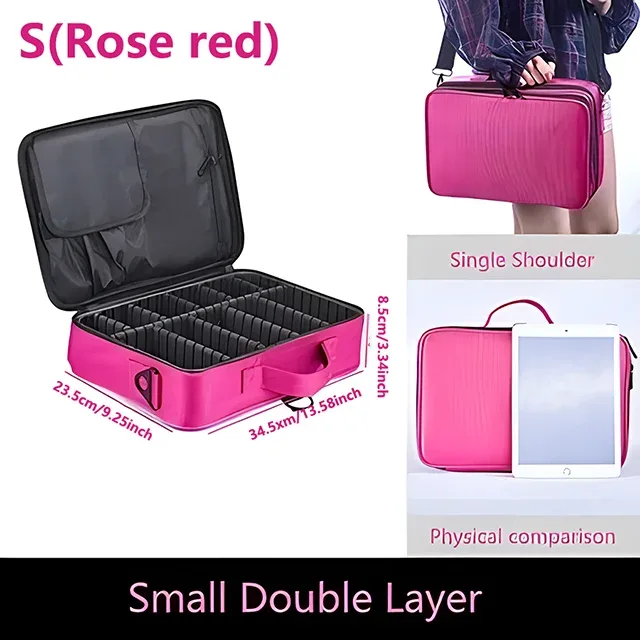 trousse à cosmétiques de grande capacité, boîte à outils de maquillage de manucure étanche, trousse de maquillage pour voyage, nouvelle trousse de maquillage professionnelle pour outils de tatouage