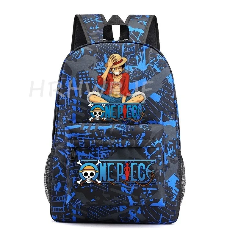 sac à dos one piece monkey d luffy pour adolescents, sac à dos en nylon pour filles, sac à dos mignon pour femmes, sac à dos pour ordinateur portable, sac de voyage, sac à dos de grande capacité, unisexe