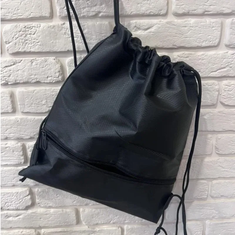 sac à dos unisexe avec cordon de serrage – sac de sport léger, sac de voyage, sac pour l'école et le travail pour hommes et femmes | sac de transport quotidien minimaliste tout-en-un