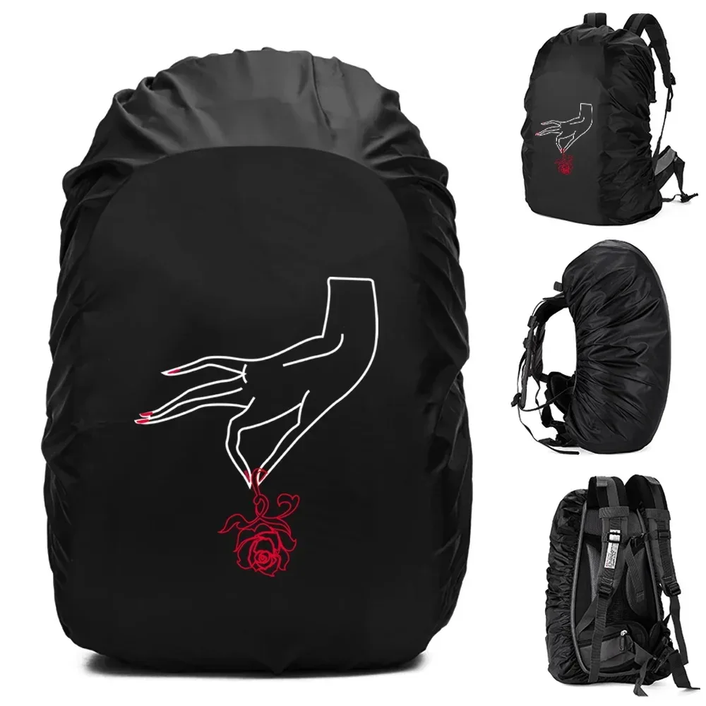 sac à dos imperméable pour homme, housse de pluie, sport de plein air, cyclisme de nuit, housse de pluie légère, sac de sécurité, camping, randonnée, 20l-75l