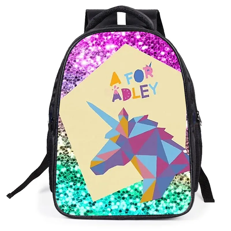 afor adley – sacs d'école classiques et populaires pour étudiants, impression 3d, 3 pièces/ensemble, sac à dos pour ordinateur portable, sac à déjeuner, trousse à crayons