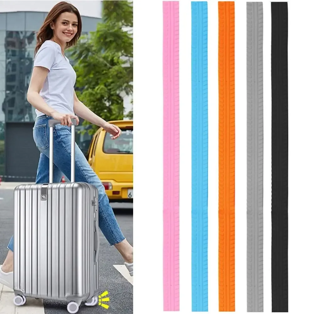 Juste de protection de roues de bagage en silicone, anti-ald, peut être recadrée, valises, anneaux de protection de roue, absorption des chocs, 4 pièces, 8 pièces