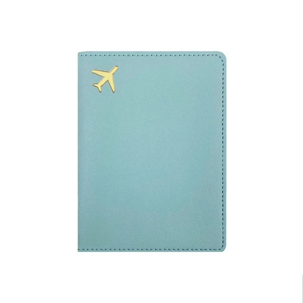 porte-passeport en cuir pu, léger, portable, housse de protection pour passeport, couleur unie, étanche, portefeuille pour cartes de crédit