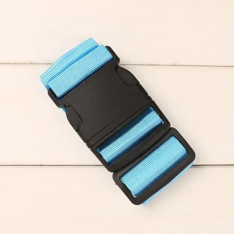 sangle de bagage réglable de 2m, 1 pièce, ceinture croisée, emballage valise de voyage, sangle à boucle de verrouillage en nylon, ceintures de bagages, accessoires de sac de camping