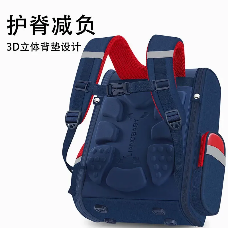 sac à dos orthopédique pour enfants, sac d'école étanche en nylon pour filles et garçons, sac de livre primaire pour enfants de 1 à 3 ans