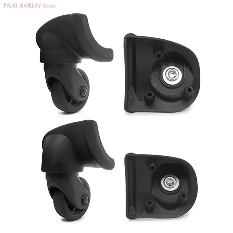 roues de rechange pour bagages, 4 pièces, roulettes universelles pratiques pour valise, accessoire pour une expérience de voyage en douceur