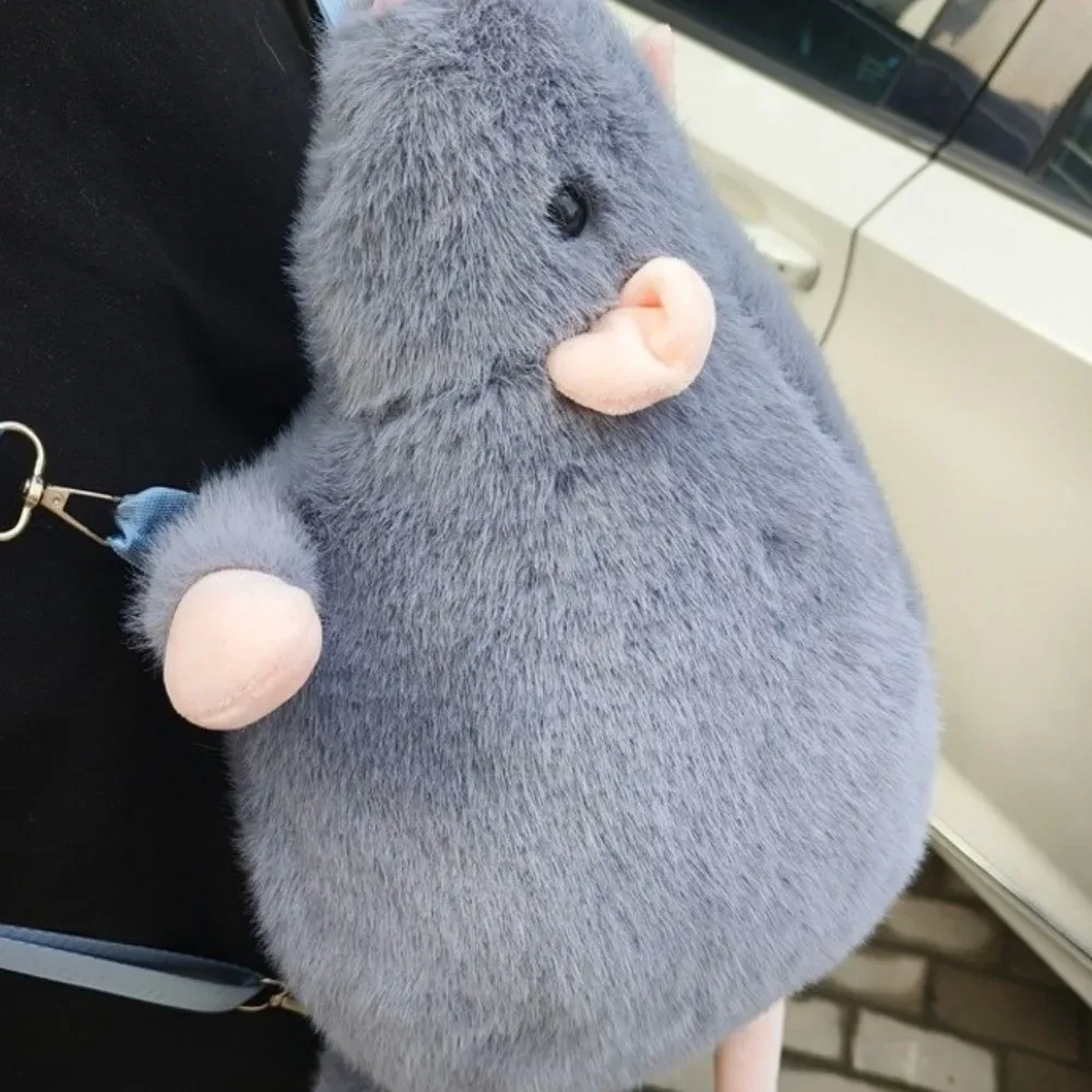nouveau dessin animé fleur branche rat sac à dos fleur branche rat mignon réaliste souris sac à dos doux figure animale