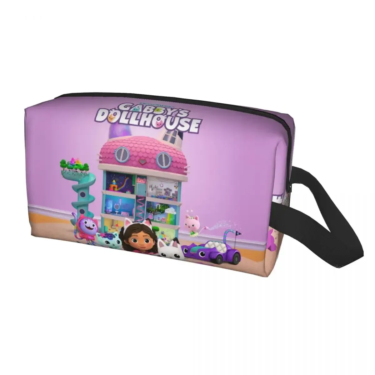 trousse de toilette de voyage pour maison de poupée gabbys, pour gabby cat pandy paws, organisateur de maquillage et de cosmétiques, kit de rangement de beauté dopp