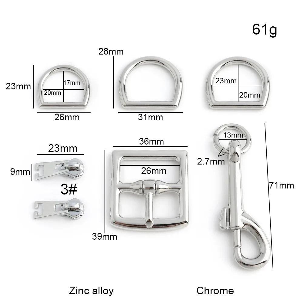 1/5/10 ensembles sac classique ensemble de boucles en métal serrure torsadée pour sac à dos boucle ardillon fermoir sac à main serrure décorative bricolage accessoires de réparation