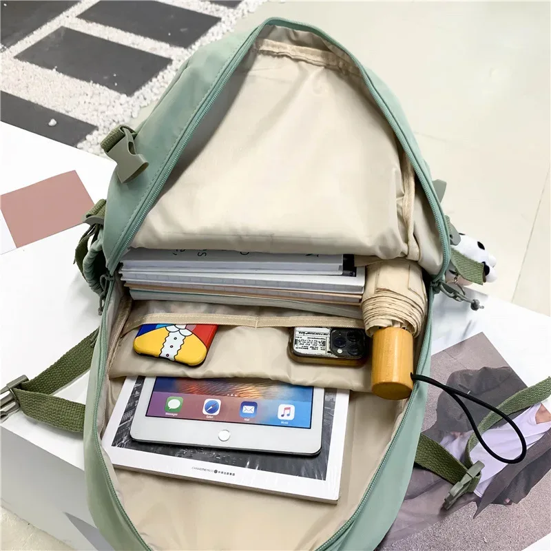 Sac à dos pour filles, sacs d'école mignons pour étudiants et adolescents, poches pour femmes, sac à dos pour ordinateur portable