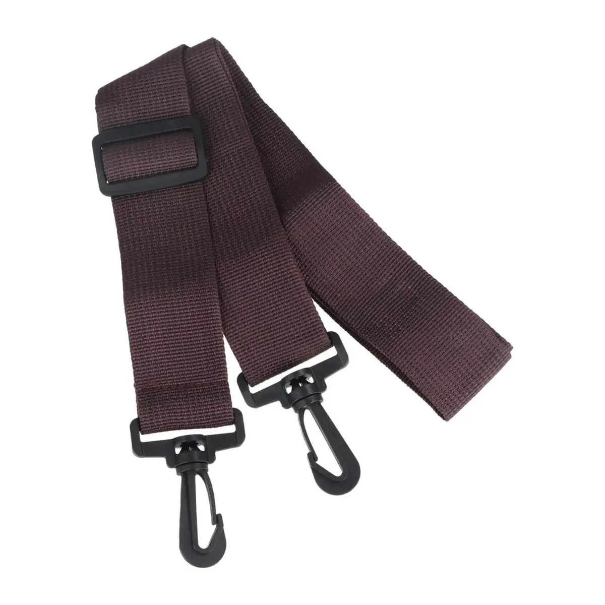 sangle de sac en toile de coton de couleur pure, ceinture réglable, fermoir à crochet en plastique noir, accessoires de sac à bandoulière diy