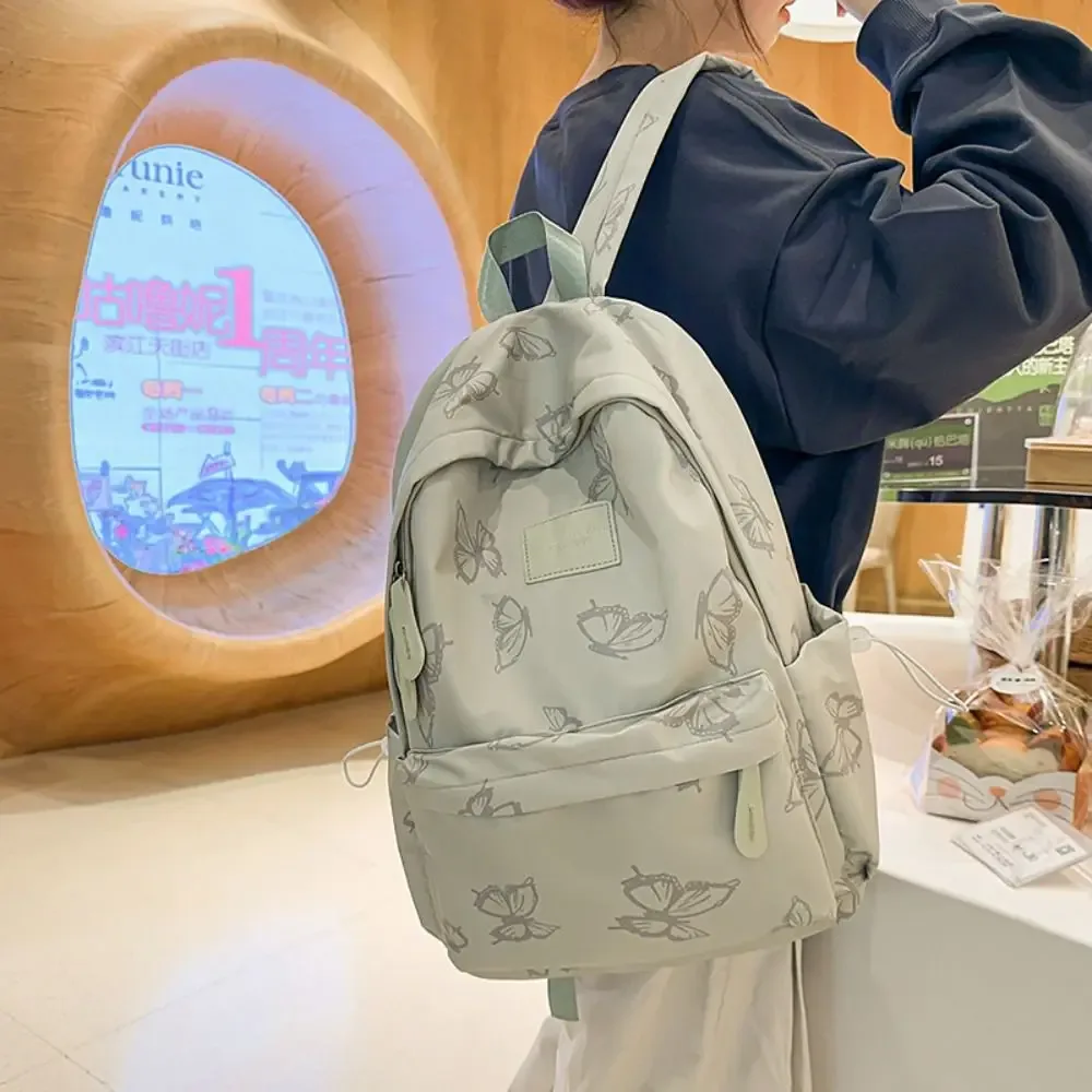 petit sac à dos imperméable style coréen, sac à bandoulière uni avec fermeture éclair, sac à main, sac à dos sport décontracté, sac de voyage