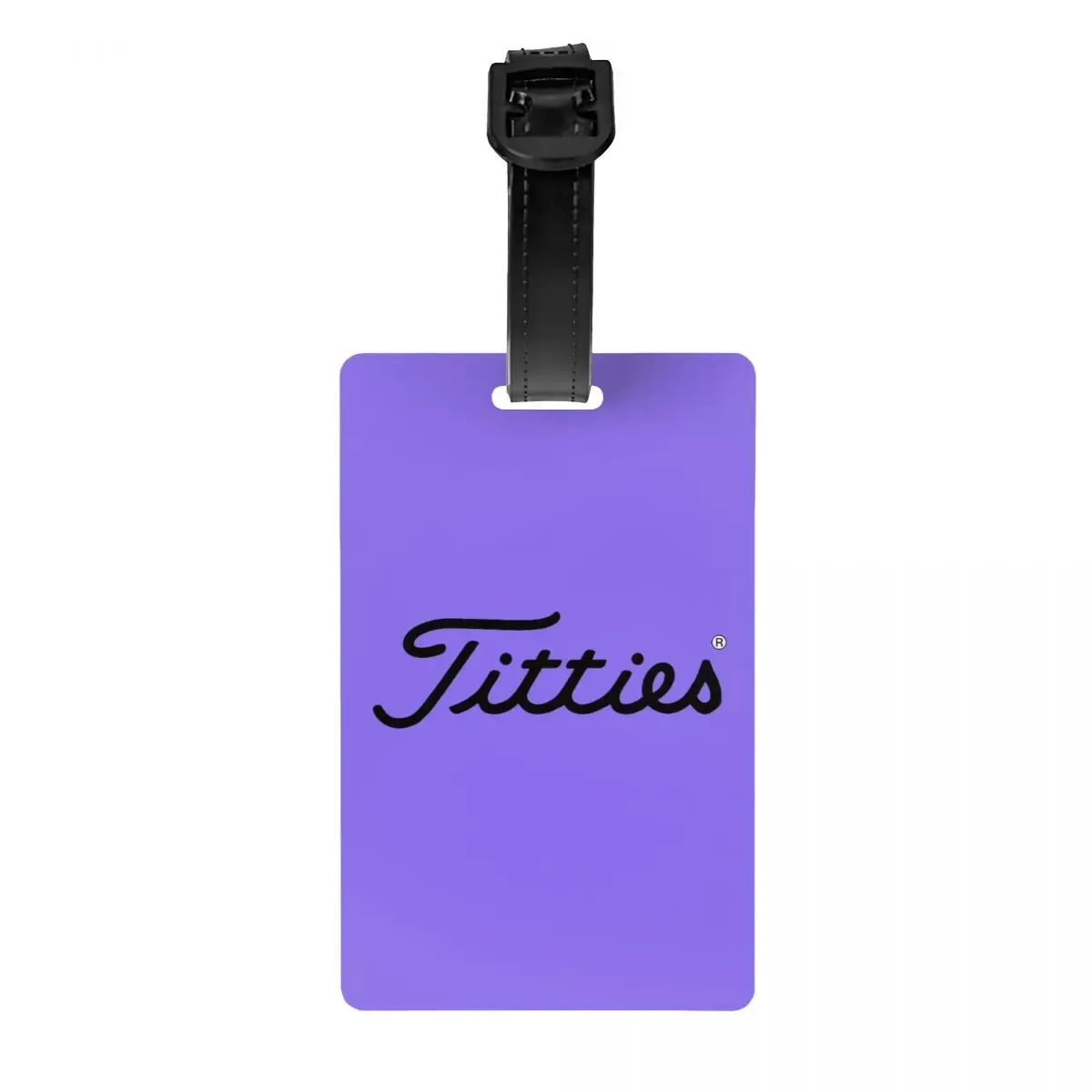 t-titties étiquettes de bagage motif balle de golf, accessoires de valise, porte-étiquette d'identification pour bagages de voyage, nom et adresse