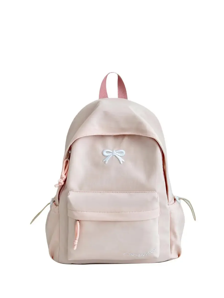 nouveau sac à dos brodé élégant style coréen japonais mignon sac d'école décontracté pour filles étudiants sac de voyage pour les déplacements quotidiens