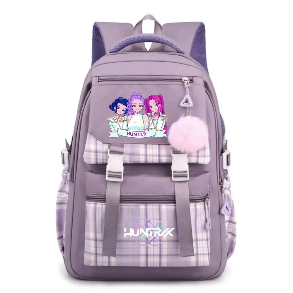sacs à dos d'école kpop demon hunters, sacs d'école pour étudiants, sac à dos de voyage à la mode pour filles, sac à dos étanche avec fermeture éclair, sac à dos pour ordinateur portable