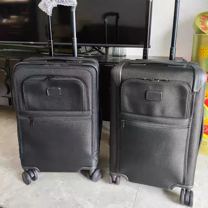 Valise de voyage de luxe en nylon et tissu Oxford, bagage cabine avec serrure à combinaison, idéale pour les affaires, en toile, avec roulettes